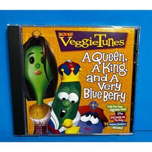 VeggieTales VeggieTunes CD A Queen A King and A Very Blue Berry 2000 Big Idea